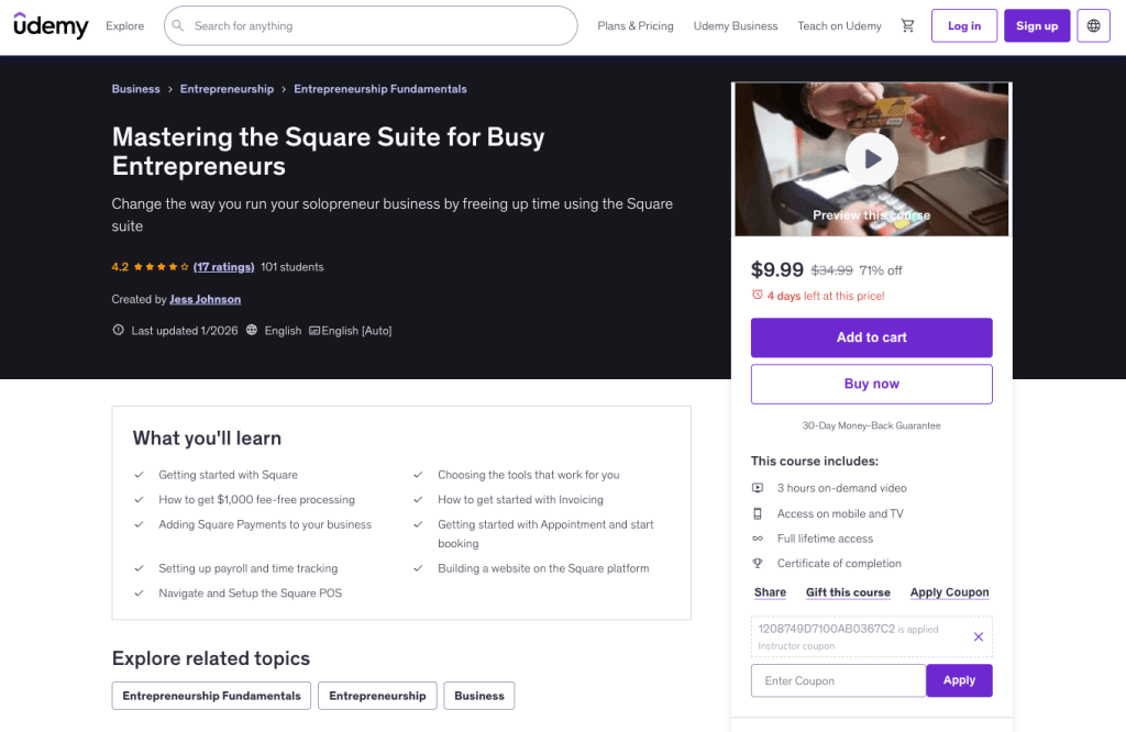 Square User Guide Masterclass: A Non-Techie Guide to Square POS — Setup, Settings, and
