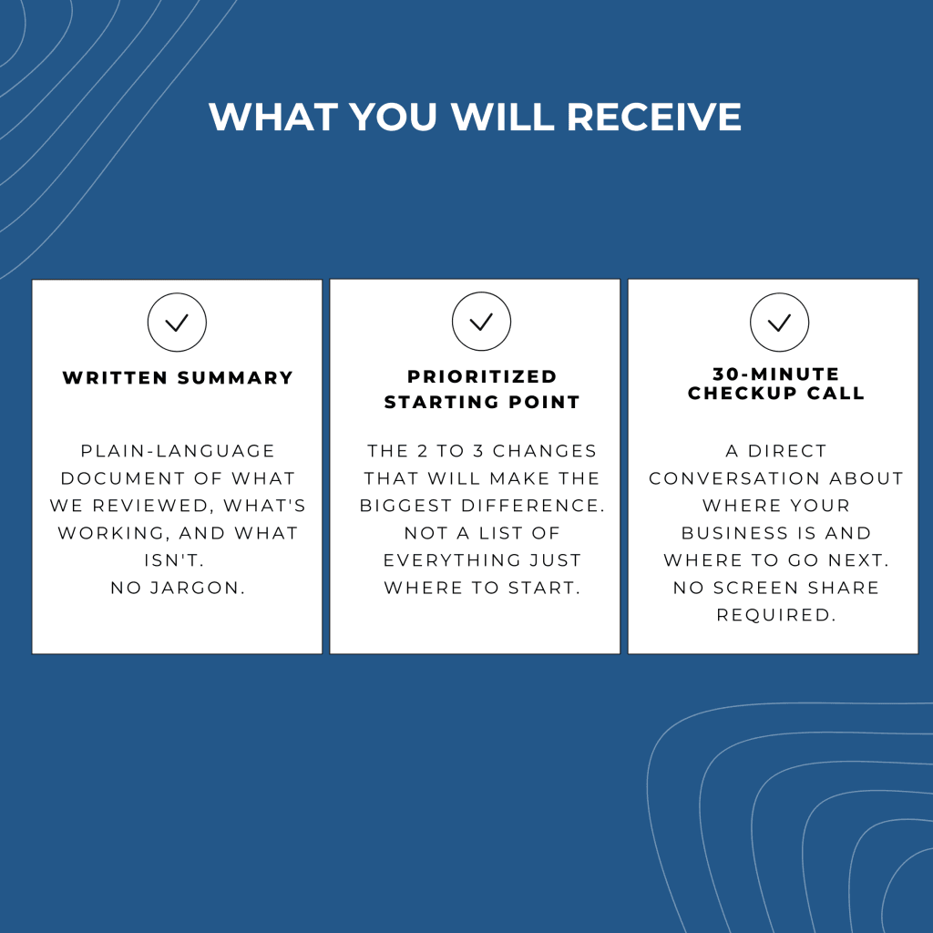 Business Checkup Deliverables